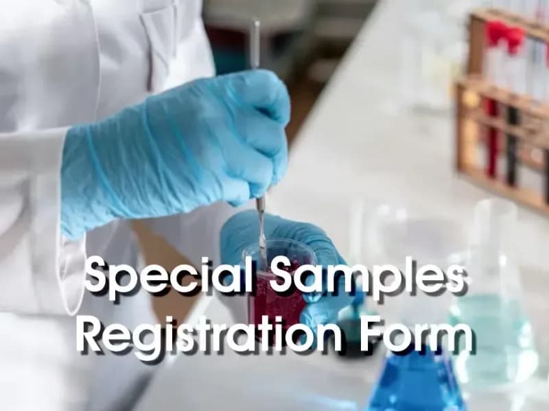 Labserve Laboratories Special Samples sample request form