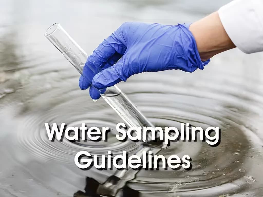 Water sampling guidelines for laboratory testing