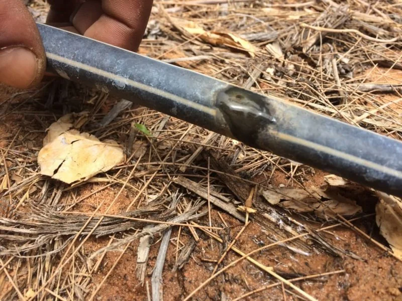 Blocked drip irrigation lines from high bicarbonate and carbonate concentrations